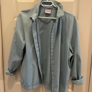 Turquoise bomber jacket